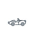 classic car icon vector from england concept. Thin line illustration of classic car editable stroke. classic car linear sign for Royalty Free Stock Photo