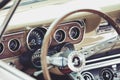 Classic Car interior Royalty Free Stock Photo