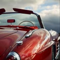 A classic car its fundamental shapes creating a harmony of design