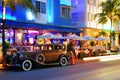 Retro and vintage Miami nights Royalty Free Stock Photo