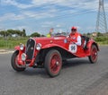 Classic car racing the mille miglia race Royalty Free Stock Photo