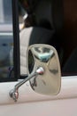 Classic car rear view mirror Royalty Free Stock Photo