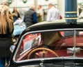 Classic Car For Sale in Motor Show, London Royalty Free Stock Photo