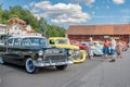 Classic car show in Valdemarsvik, Sweden Royalty Free Stock Photo