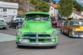 Classic car show in Valdemarsvik, Sweden Royalty Free Stock Photo