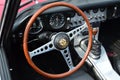 Classic car steering wheel Royalty Free Stock Photo