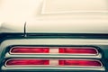 Classic car tail lights Royalty Free Stock Photo