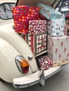 A car boot full of Christmas presents Royalty Free Stock Photo