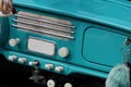 Classic car vintage radio panel Royalty Free Stock Photo