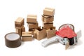 Classic cardboard boxes Royalty Free Stock Photo