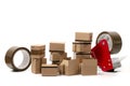 Classic cardboard boxes Royalty Free Stock Photo