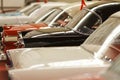 Classic Cars in a row Royalty Free Stock Photo