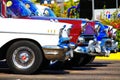 Classic cars in a row Royalty Free Stock Photo