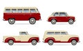 Classic cars vector set Royalty Free Stock Photo