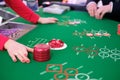 A classic casino craps game Royalty Free Stock Photo