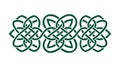 Classic Celtic Knotwork Horizontal Border, Timeless Vector Art, vector design Generative AI Royalty Free Stock Photo