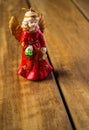 Christmas tree angel decoration figure Royalty Free Stock Photo