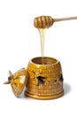 Classic ceramic honey pot