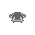 Classic chair icon. Simple element illustration. Classic chair symbol design template. Can be used for web and mobile