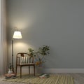 Classic chair a luminous floor lamp