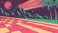 Classic checkered floor pattern, perspective tile design, vector design Generative AI