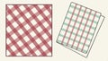 Classic checkered pattern, versatile textile vector design Generative AI
