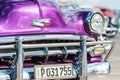 Classic chevrolet and other vintage cars in Old Havana