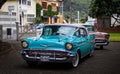 Classic 1957 Chevrolet used as a wedding car in Wellington, New Zealand