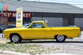 Classic Chevy El Camino in bright yellow