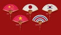 Classic Chinese new year background, vector illustration. Royalty Free Stock Photo