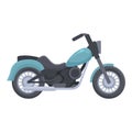 Classic chopper icon cartoon vector. Bike road