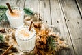 Classic Christmas drink Eggnog Royalty Free Stock Photo