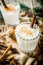 Classic Christmas drink Eggnog Royalty Free Stock Photo