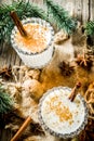 Classic Christmas drink Eggnog Royalty Free Stock Photo