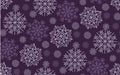 Classic Christmas snowflakes seamless pattern.