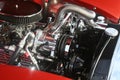 Classic chrome V8 engine