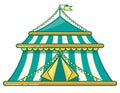 Classic circus tent. Royalty Free Stock Photo