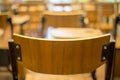 Classic classroom chair with arm bar Royalty Free Stock Photo