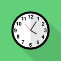 Classic clock icon, Five minutes past four o`clock