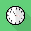 Classic clock icon, Five minutes to eleven o`clock.