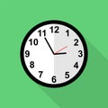 Classic clock icon, Five minutes to three o`clock.