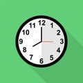 Classic clock icon, 8 o`clock