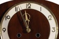 Classic clock with moving pointer