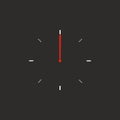 CLASSIC CLOCK VECTOR ILLUSTRATION WITH BLACK BACKGROUND.