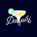 Classic cocktail Daiquiri.