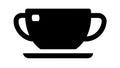 Classic Coffee Cup Vector Icon with Subtle Design, vector design Generative AI Royalty Free Stock Photo
