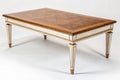 Classic coffee table isolated on white background Royalty Free Stock Photo