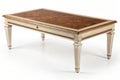 Classic coffee table isolated on white background Royalty Free Stock Photo
