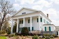 Classic Colonial Home with Modern Handicap Ramp Royalty Free Stock Photo