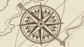 Classic compass illustration, essential for direction finding. vector design Generative AI Royalty Free Stock Photo